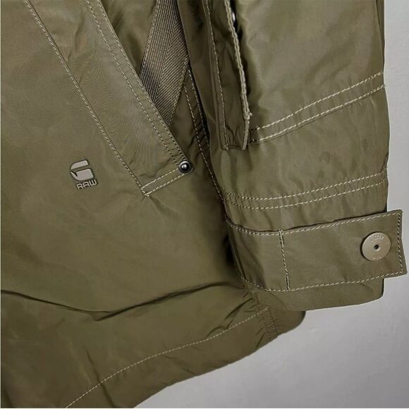 Like new G-Star Raw Utility HB Tape Trench in Combat Green size medium - Picture 7 of 13